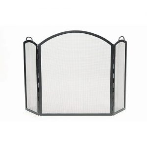 Minuteman International Arched 3 Panel Wrought Iron Fireplace Screen