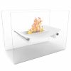 Moda Flame EF6007W-MF Bow Ventless Free Standing Ethanol Fireplace