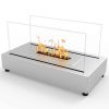 Moda Flame ET7010SS-MF Vigo Ventless Tabletop Portable Bio Ethanol Fireplace in Stainless Steel 6