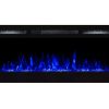 Moda Flame LW2035CC-MF 35 in. Cynergy Crystal Stone Built in Wall Mounted Electric Fireplace 6