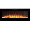 Moda Flame LW2060WS-MF 60 in. MFE5060WS Cynergy XL Built in Wall Mounted Electric Fireplace - Pebble Stone