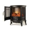 Moda Flame LW8050CRV-MF 22 in. Heater Vent Free Curved Electric Fireplace Stove 4