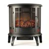 Moda Flame LW8050CRV-MF 22 in. Heater Vent Free Curved Electric Fireplace Stove