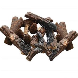 Moda Flame RFA1018-MF Ceramic Fiber Petite Propane Gas Fireplace Logs - 18 Piece