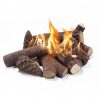 Moda Flame RFA1018-MF Ceramic Fiber Petite Propane Gas Fireplace Logs - 18 Piece 12