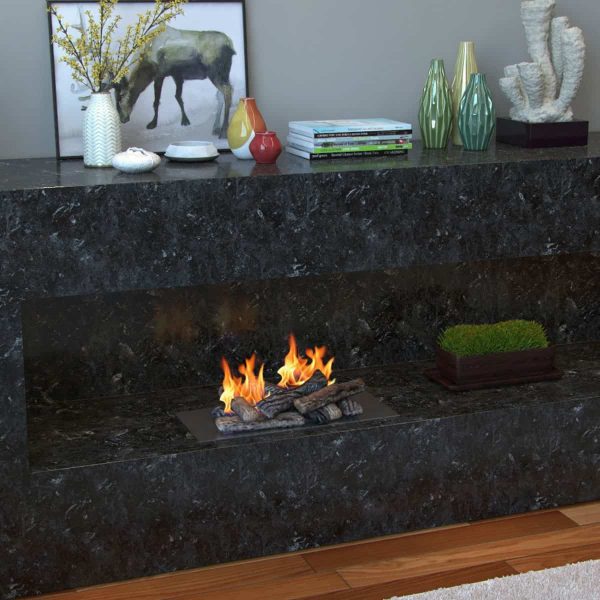 Moda Flame RFA2508-MF Petite Ceramic Wood Gas Fireplace Log Set - 8 Piece 5
