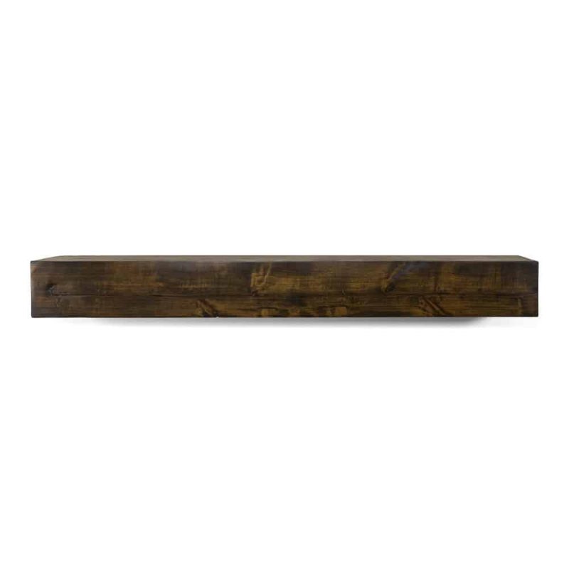 Modern Farmhouse 72 in. Dark Chocolate Mantel