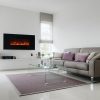 Modern Flames Ambiance 60" Clx Electric Fireplace With Black Glass Front