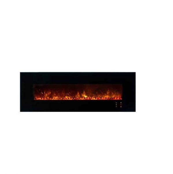 Modern Flames Ambiance 80" Clx Electric Fireplace With Black Glass Front