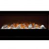 Modern Flames Home Fire Series Electric Fireplace with Glass Set and Red Herringbone Side Panels