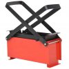 Moksha Paper Log Briquette Maker Steel 13.4"x5.5"x5.5" Black and Red