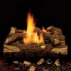 Monessen Gas Logs 18 Inch Mountain Oak Vent Free Natural Gas Log Set With Manual Safety Pilot