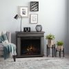 Morgan Electric Fireplace Mantel by Cᶟ, Charcoal Oak 7