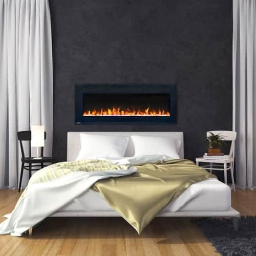 Napoleon Allure Phantom 50-inch Linear Wall Mount Electric Fireplace with Mesh Screen 1