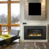 Napoleon Plazmafire Vent Free Wall Mount Natural Gas Fireplace With Painted Black Rectangular Surround 2