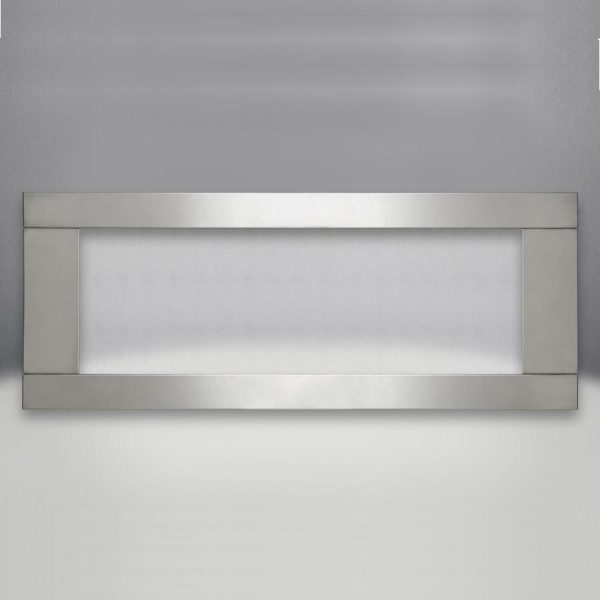 Napoleon Premium Brushed Stainless Steel Surround With Safety Barrier For Linear 45-Inch Direct Vent Gas Fireplaces
