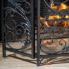 Noble House Waterbury Fireplace Screen,Silver 6