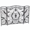 Noble House Waterbury Fireplace Screen,Silver 10