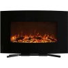 Northwest 36 inch Curved Color Changing Wall Mounted Electric Fireplace, includes Floor Stand 3