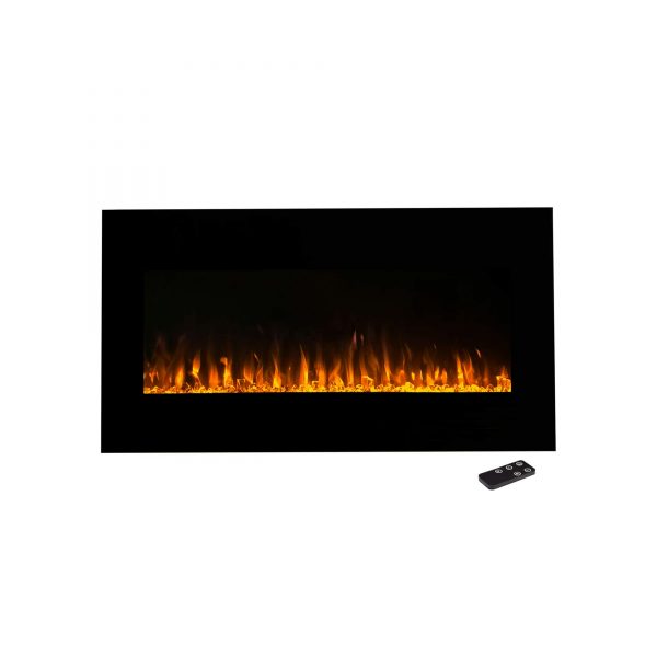 Northwest 42 inch Electric Wall Mounted Fireplace with Fire and Ice Flames