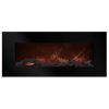 Northwest 50 inch Wall Mounted Electric Fireplace with Color Changing LED, Black 8