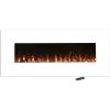 Northwest 50 inch Wall Mounted Electric Fireplace with Color Changing LED, White 10