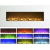 Northwest 50 inch Wall Mounted Electric Fireplace with Color Changing LED, White 11