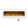 Northwest 50 inch Wall Mounted Electric Fireplace with Color Changing LED, White 15