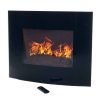 Northwest Black Curved Glass Electric Fireplace Wall Mount & Remote 6