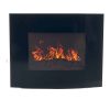 Northwest Electric Fireplace 35 in. Wall Mount with Black Curved Glass Panel 4