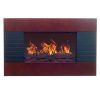Northwest Mahogany 35 in. Electric Fireplace Wall Mount 6