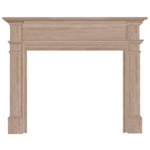 Pearl Mantels 120-48 Windsor Fireplace Mantel Surround Unfinished