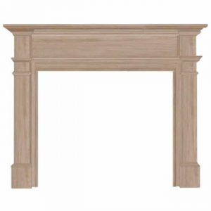 Pearl Mantels 120-56 Windsor Fireplace Mantel Surround Unfinished