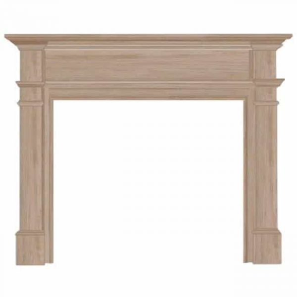 Pearl Mantels 120-56 Windsor Fireplace Mantel Surround Unfinished