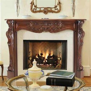 Pearl Mantels 134-48-30 The Deauville Fireplace Mantel Surround Fruitwood Finish