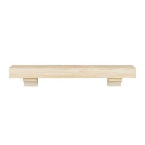 Pearl Mantels 355-60 60 in. The Cherokee Mantel Shelf - Unfinished