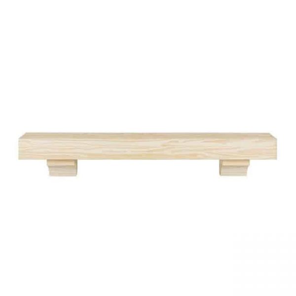Pearl Mantels 355-60 60 in. The Cherokee Mantel Shelf - Unfinished