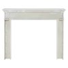 Pearl Mantels 525-48 48 in. The Mike Fireplace Mantel Mdf Paint, White 5