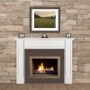 Pearl Mantels 540-56 56 in. The Marshall MDF Fireplace Mantel - White 7