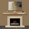 Pearl Mantels Acacia 60 in. Distressed Fireplace Mantel Shelf 20