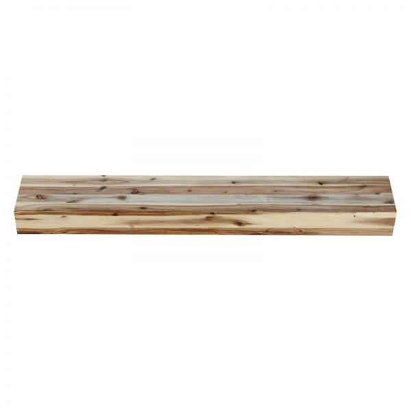 Pearl Mantels Acacia 60 in. Distressed Fireplace Mantel Shelf 6