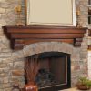 Pearl Mantels Auburn Traditional Fireplace Mantel Shelf 11
