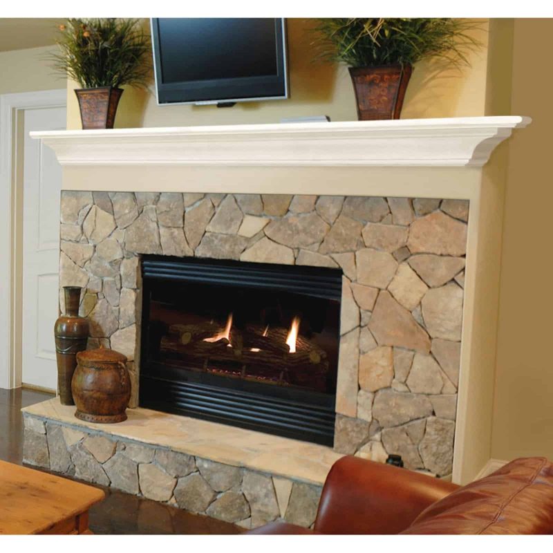 Pearl Mantels Crestwood Transitional Fireplace Mantel Shelf