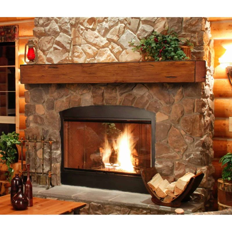 Pearl Mantels Lexington Chunky Beam Fireplace Shelf