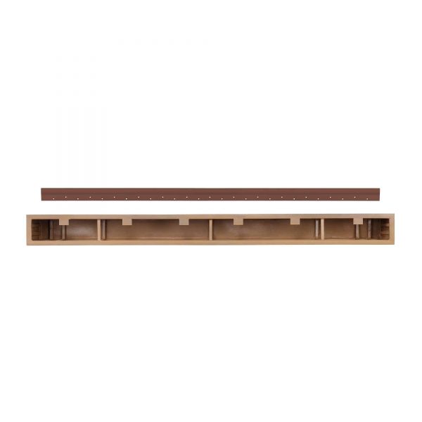 Pearl Mantels NC-48 LITRIVER 48 in. Zachary Non-Combustible Natural Wood Look Shelf - Little River 1