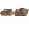 Peterson Real Fyre 30-inch American Oak Gas Log Set With Vented Natural Gas G4 Burner - Match Light 5