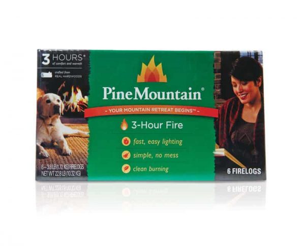 Pine Mountain 6-Pack 3-Hour Firelogs Easy Lighting