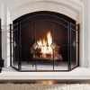 Pleasant Hearth 3-Panel Arched Diamond Fireplace Screen 2