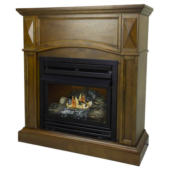 Pleasant Hearth 36 in. Natural Gas Compact Heritage Vent Free Fireplace System 20