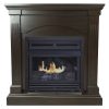 Pleasant Hearth 36 in. Natural Gas Compact Tobacco Vent Free Fireplace System 20,000 BTU 7